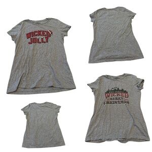 Chowdaheadz 2 christmas tshirts Medium funny boston sayings